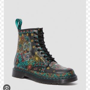Dr. Martens Day of the Dead Multi Size 10 Shoes Skull Print